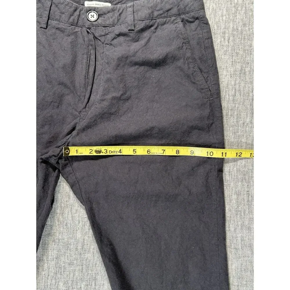 Standard James Perse Straight Leg Chino Pants Mens 30x27 Grey Cotton Designer - Picture 11 of 16